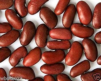 Organic Non-GMO Heirloom Large Dark Red Kidney Bean Seeds - 200 Pack for Home Gardening, Cooking & Healthy Recipes