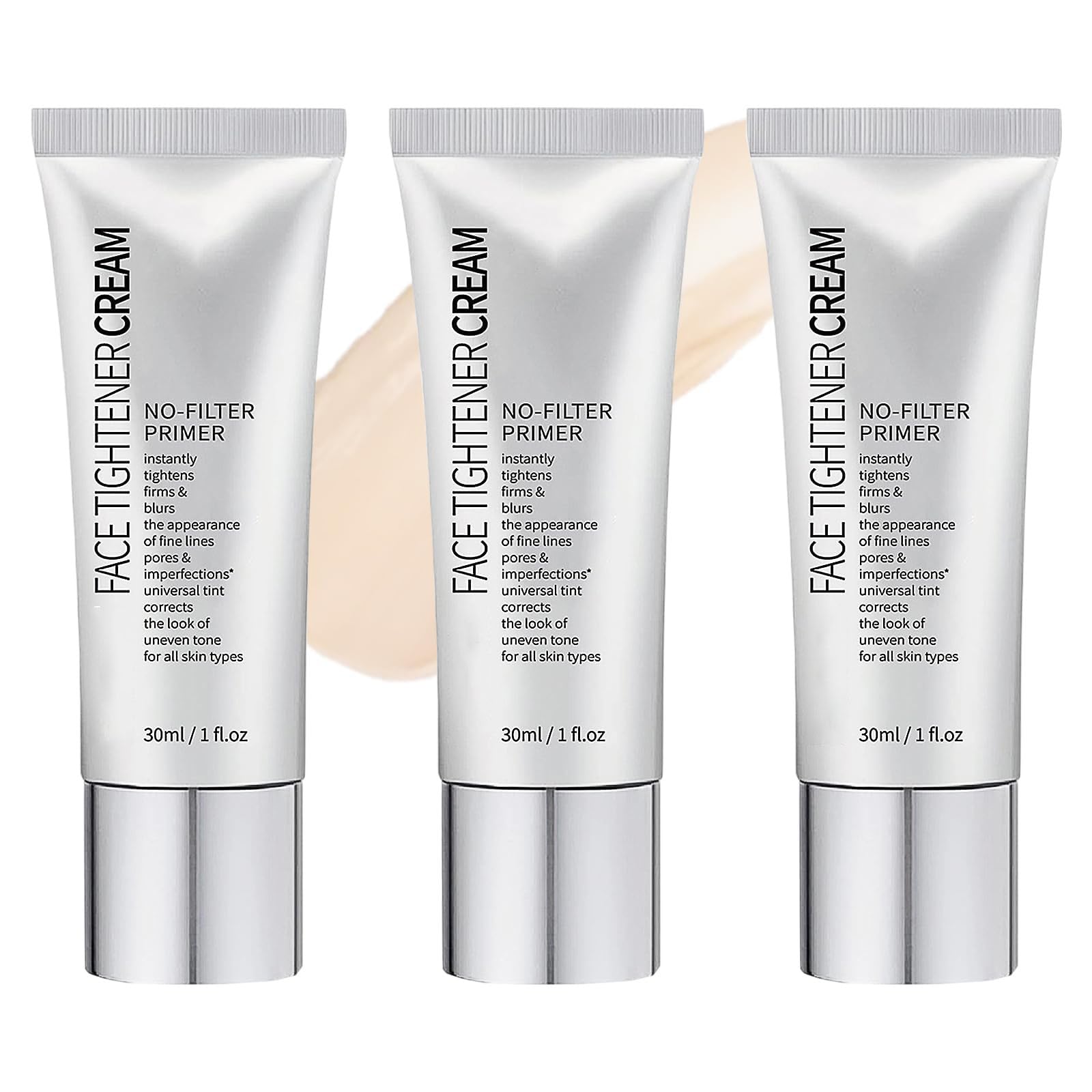 Best Face Tightening Primer for Makeup - No-Filter Skin Tightener & Pore Blurring Cream | Pre-Makeup Base for Flawless Look (Day/Night Use)