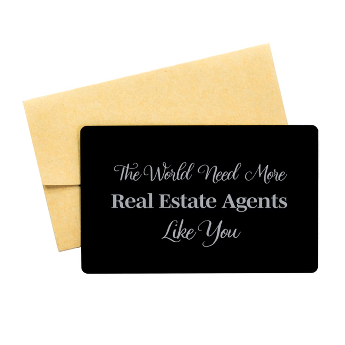 Real Estate Agent Wallet Card - Retirement Gift for Coworkers, Thank You & Appreciation Gift for Men & Women - Perfect for Real Estate Professionals, Retirement Parties & Office Celebrations