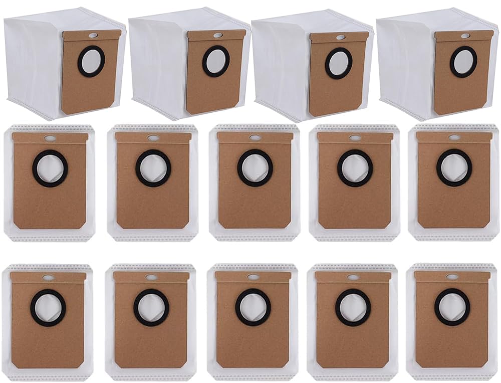 14Pcs Replacement Dust Bags for Eufy L60 L60 Hybrid L60 SES L50 Series Robot Vacuums - Compatible with Self-Empty Station & Vacuum Cleaner | Perfect for Pet Hair, Dust & Dirt Disposal | Ideal for Hardwood Floors & Carpets