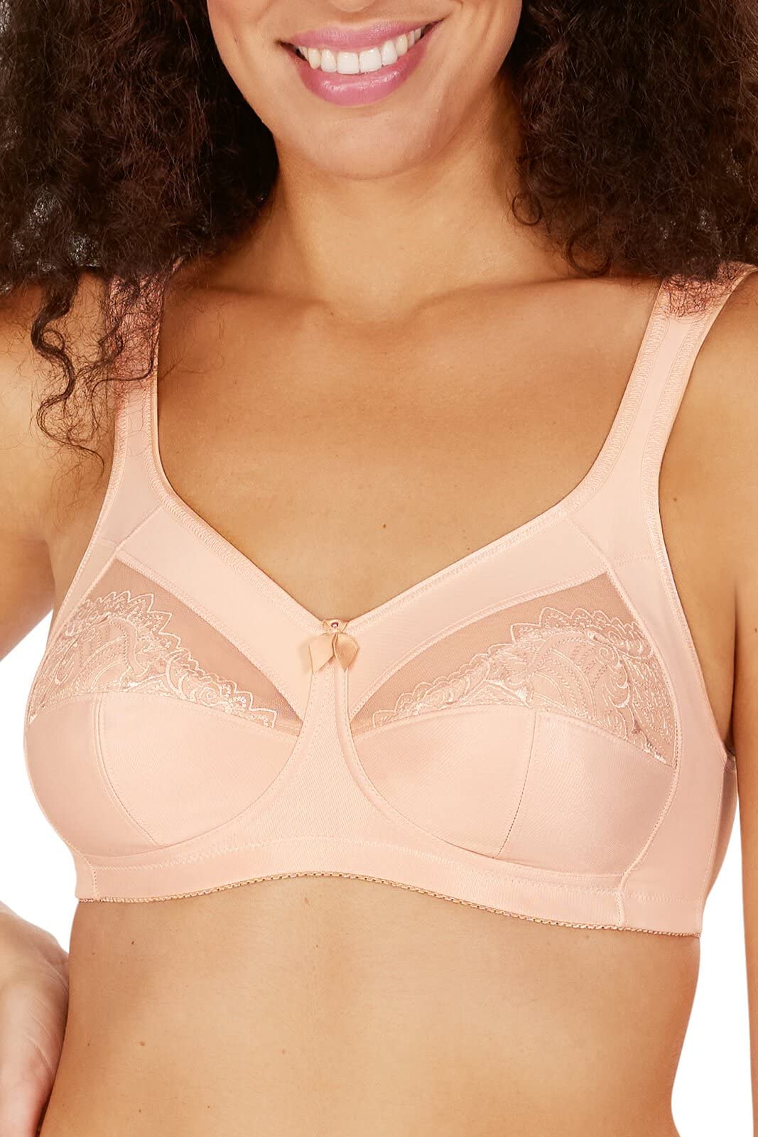 Amoena Women's Comfortable Wire-Free Bra - Post-Surgery & Everyday Support for Breast Cancer Survivors | Soft Cotton, Adjustable Straps, Full Coverage for Daily Wear & Recovery