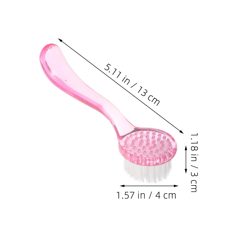 **Soft Nail Scrub Brush for Manicure & Pedicure – Gentle Handle Grip Nail Cleaner for Toes & Fingernails – Perfect for Home Spa, Salon & Travel Use**