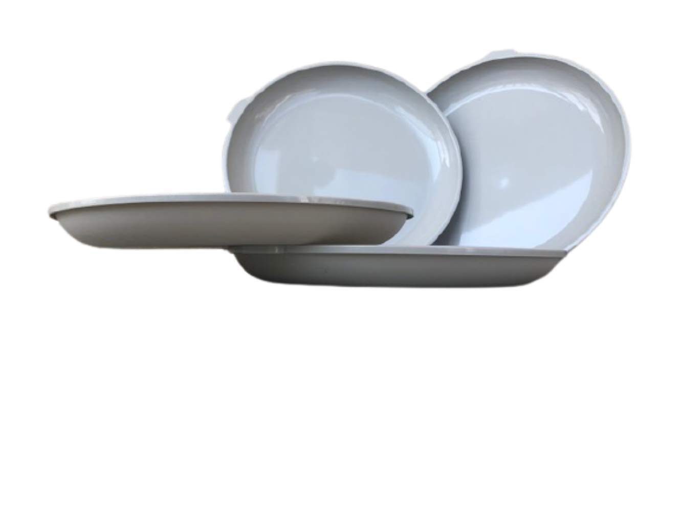 4-Piece Microwave Safe Dinner Plates Set - Durable, BPA-Free & Affordable Kitchen Essentials for Everyday Meals, Family Dinners & Quick Microwave Heating