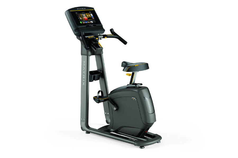 Matrix U50 Upright Exercise Bike - Quiet Magnetic Resistance, LCD Display & Heart Rate Monitor | Home Gym Equipment for Cardio Workouts | Perfect for Small Spaces & Apartment Fitness