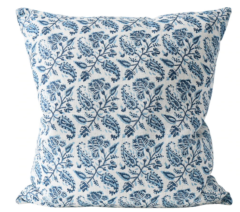 Chintz Riviera Decorative Pillow Cover - Floral Printed Cotton Cushion Case for Sofa, Bed, Living Room & Home Decor