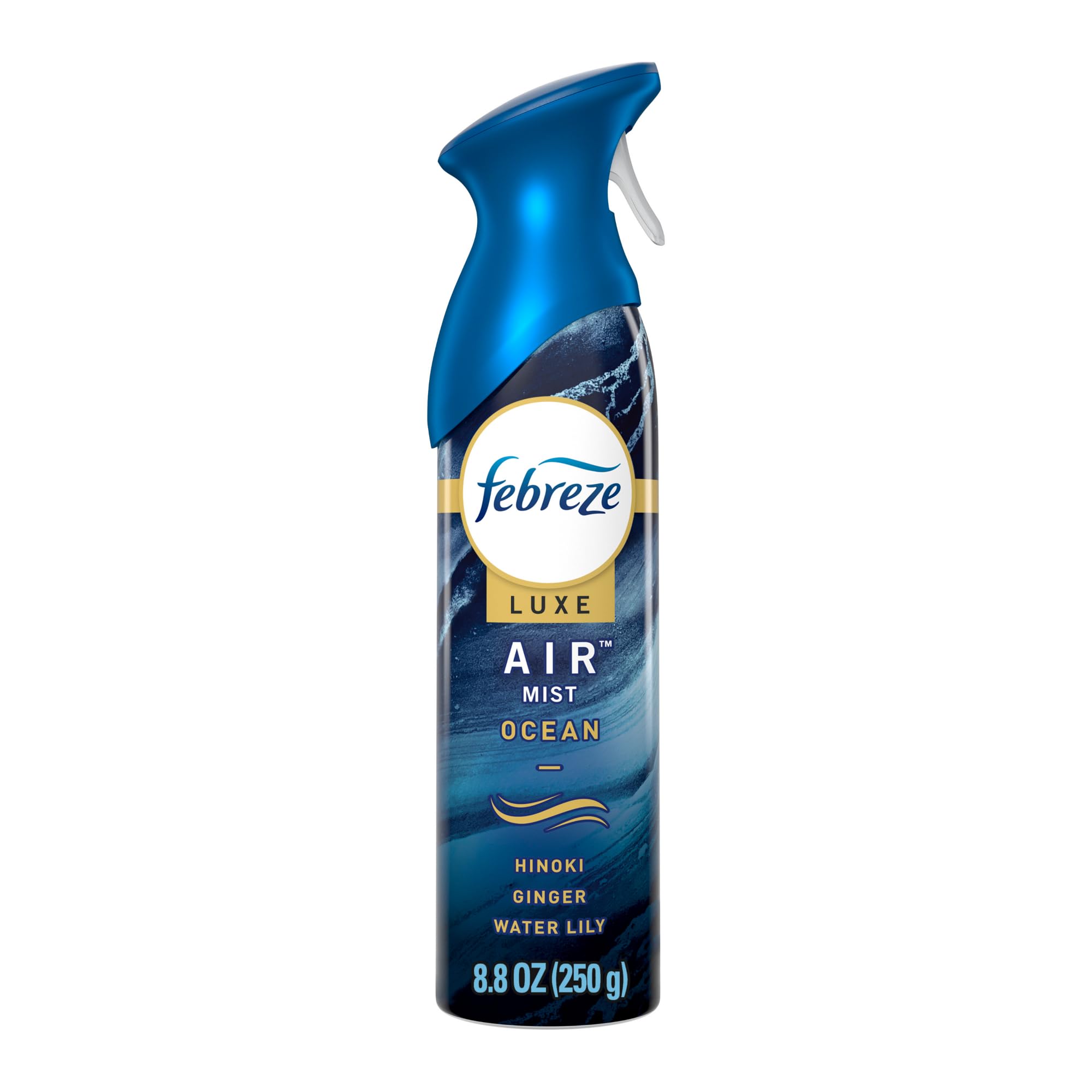 Febreze Air Freshener Spray - Odor Eliminator for Home, Bathroom & Kitchen | Ocean Scent Aerosol Can (8.8oz) | Long-Lasting Fragrance for Fresh & Clean Air | Perfect for Living Rooms, Offices & Pet Areas