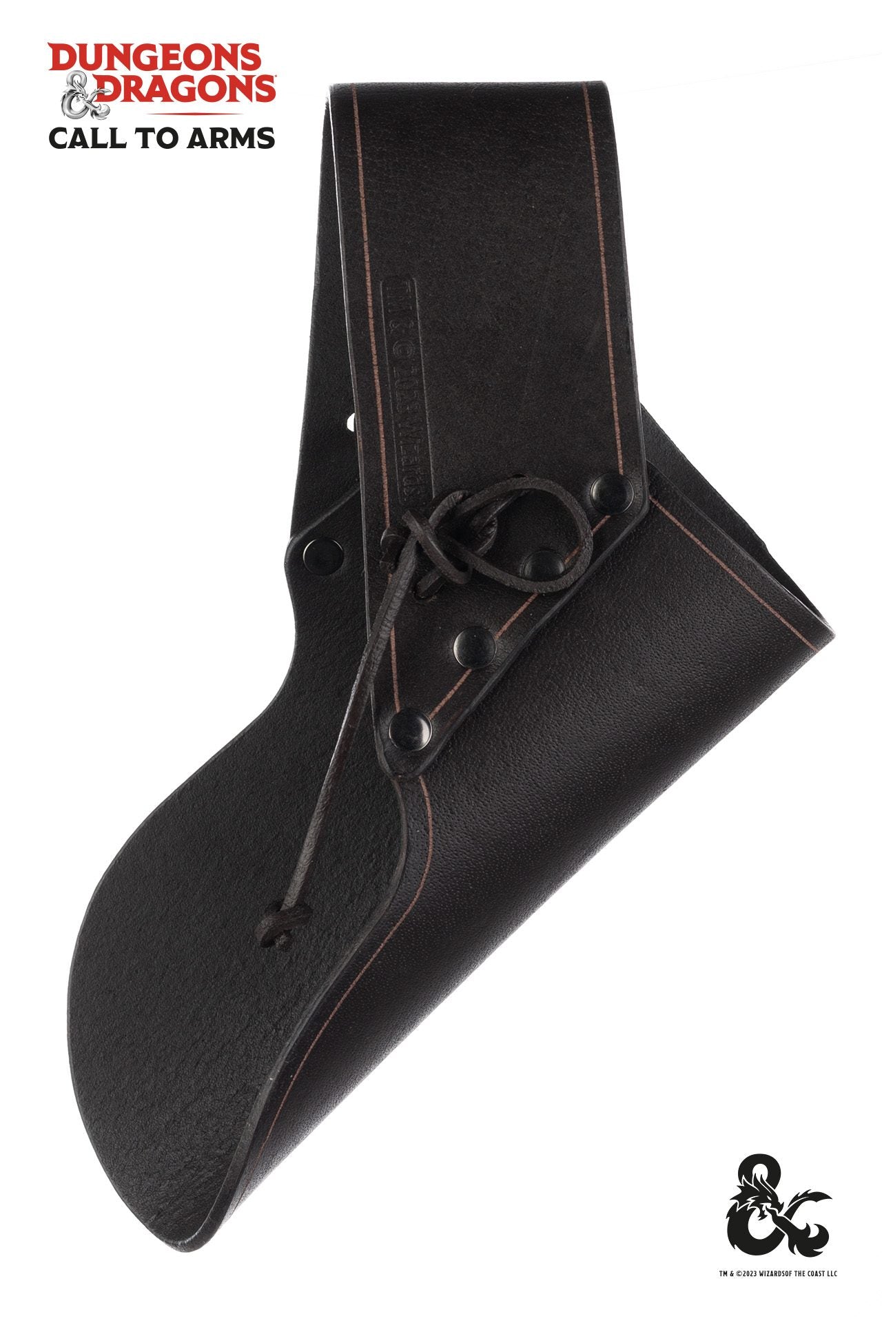 Dungeons & Dragons Sword Holder - Brown Leather Scabbard for Cosplay, LARP & Medieval Fantasy Role-Playing Games