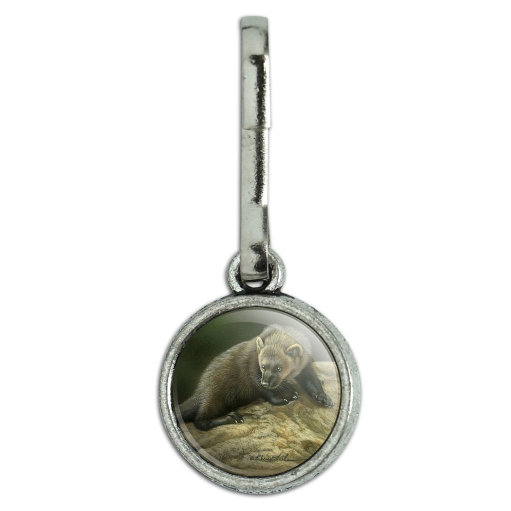 Vintage Fisher Cat Charm - Antique Style Zipper Pull for Clothes, Purses, Suitcases & Backpacks | Unique Fashion Accessory for Travel & Everyday Use