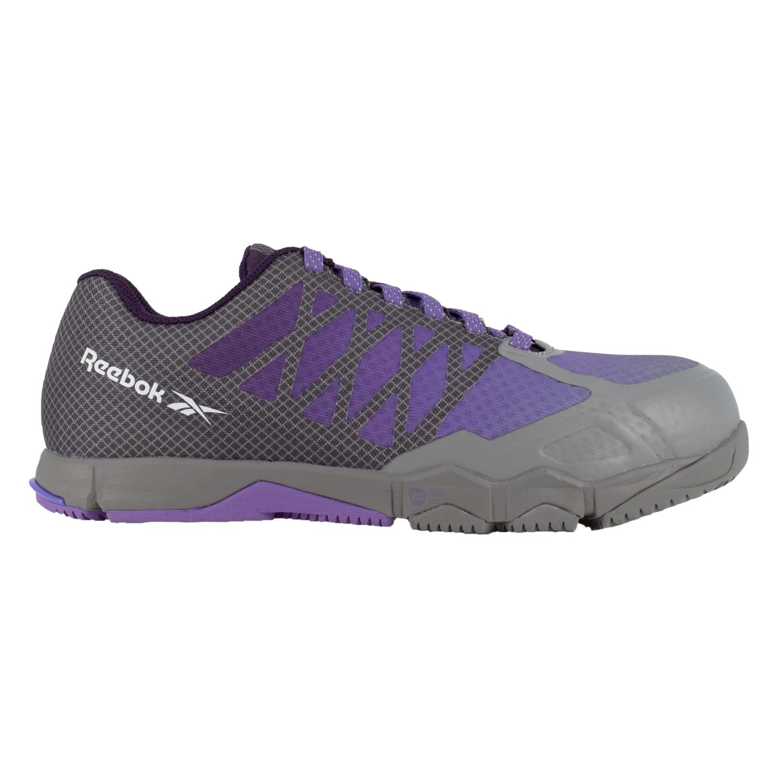 Reebok Women's RB451 Arion Work Safety Toe Athletic Shoes - Grey/Mauve - Industrial & Construction Safety Shoes for Women - Lightweight & Comfortable for Long Shifts, Warehouse, Factory Work