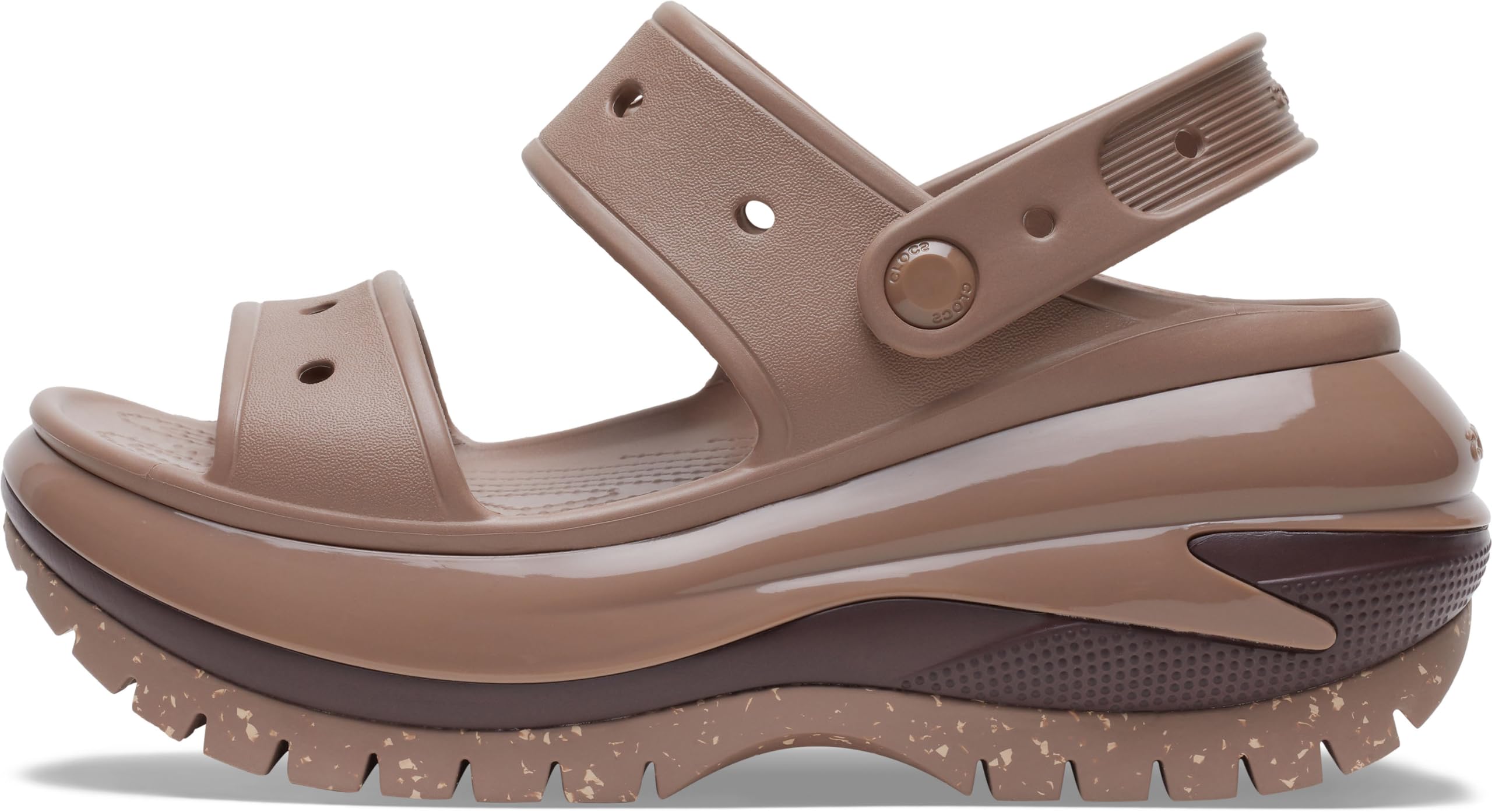 Crocs Unisex Classic Mega Crush Platform Sandals Wedge - Comfortable & Stylish Waterproof Shoes for Men & Women - Perfect for Beach, Pool, and Outdoor Activities