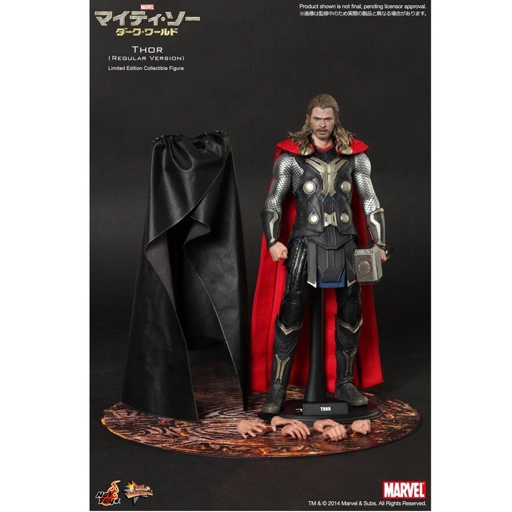 Hot Toys Thor The Dark World 1/6 Scale Collectible Figure - Marvel Movie Action Figure for Display & Collection - Perfect for Superhero Fans & Collectors