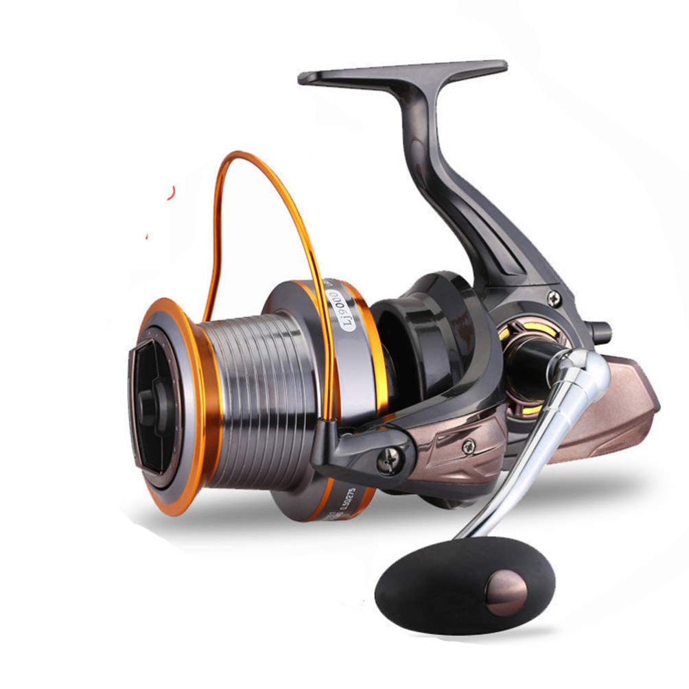 LIOOBO Baitcasting Reels - High Performance Metal Fishing Reel for Saltwater & Freshwater - Left & Right Hand Retrieve - 6000 Series - Ideal for Boat, Shore & Outdoor Fishing Adventures