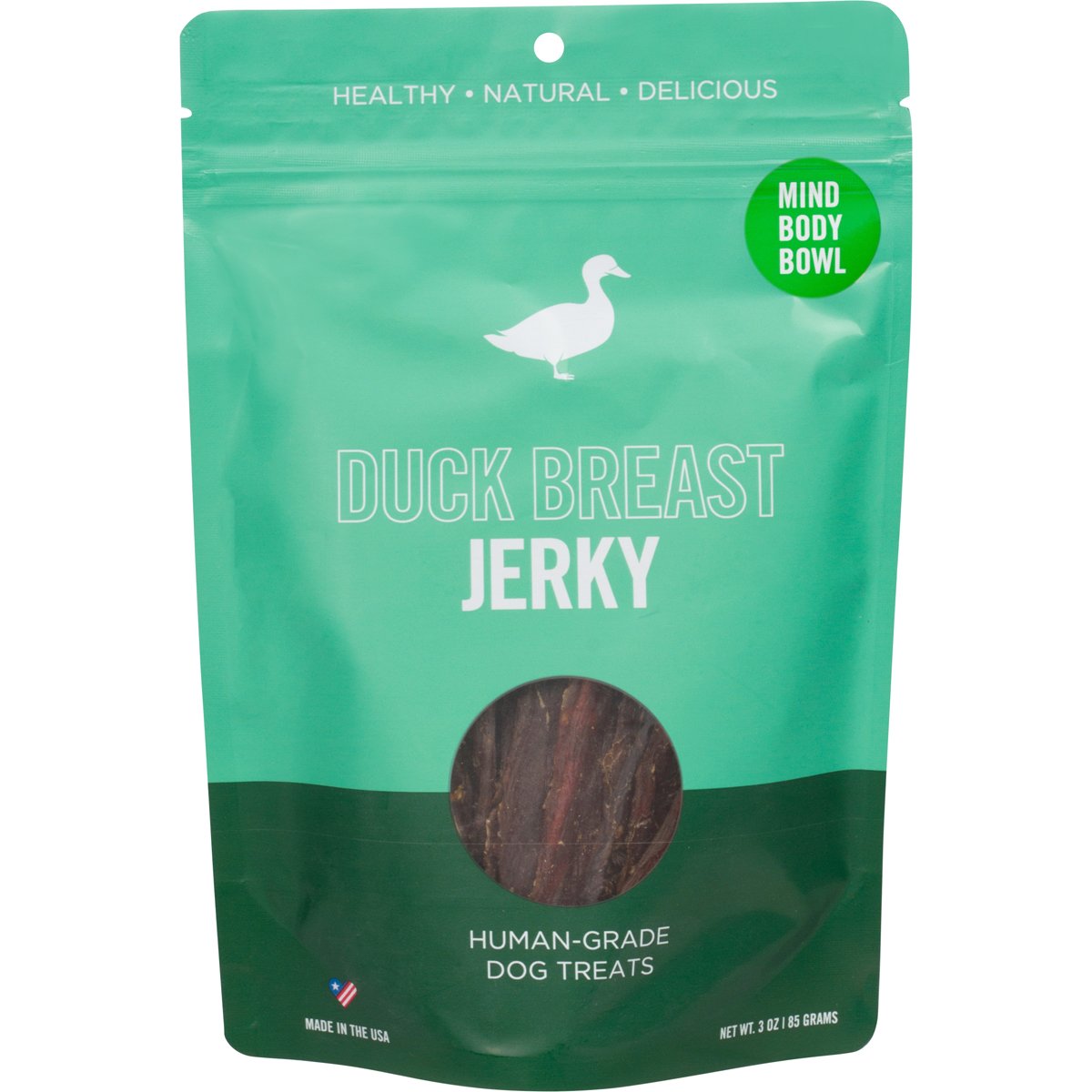 Premium Smoked Duck Jerky Dog Treats - 3oz | All-Natural, High-Protein Snacks for Dogs | Perfect for Training, Rewards & Outdoor Adventures