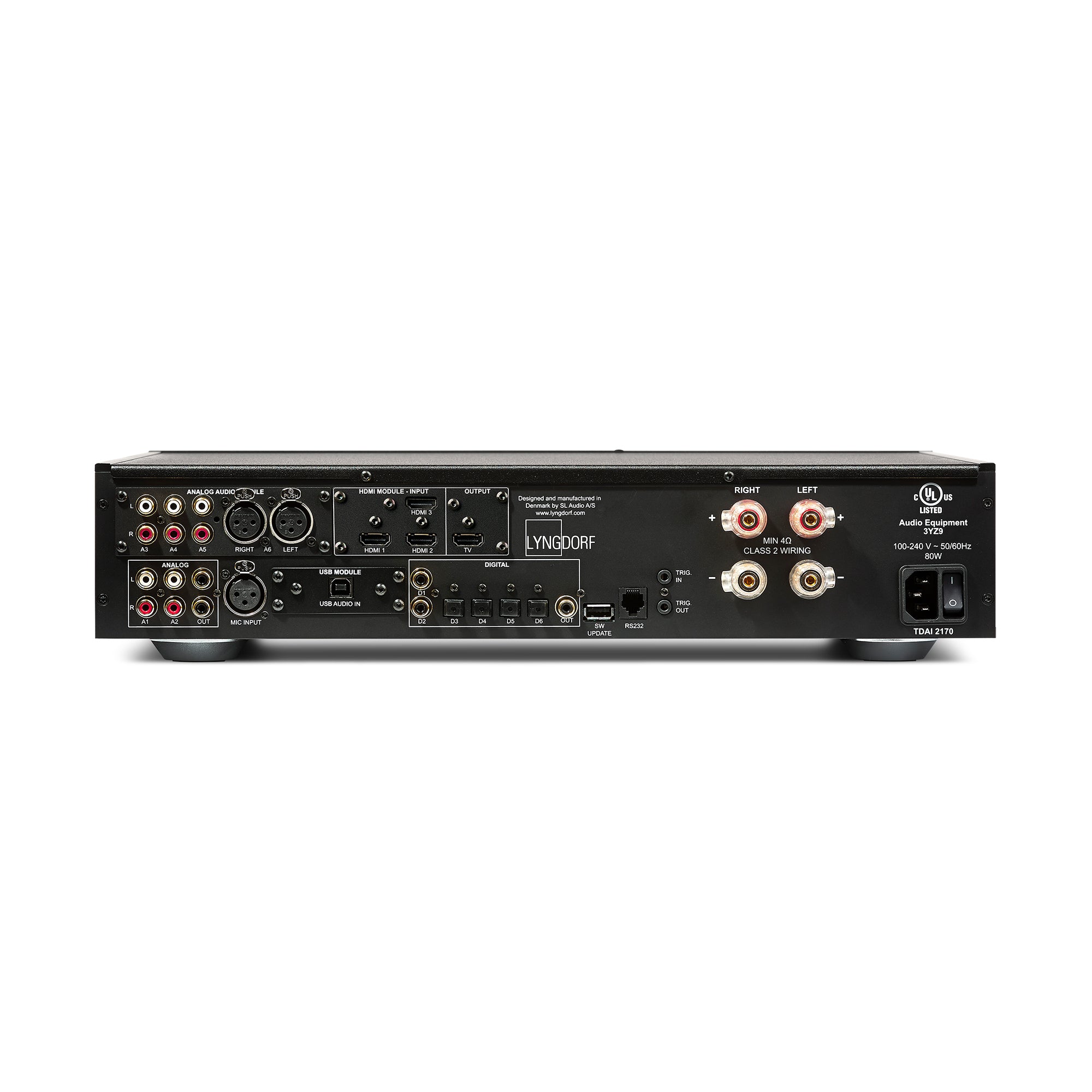 Lyngdorf TDAI 2170 Integrated Stereo Amplifier with RoomPerfect Technology - HiFi Audio System for Home Theater & Music Listening