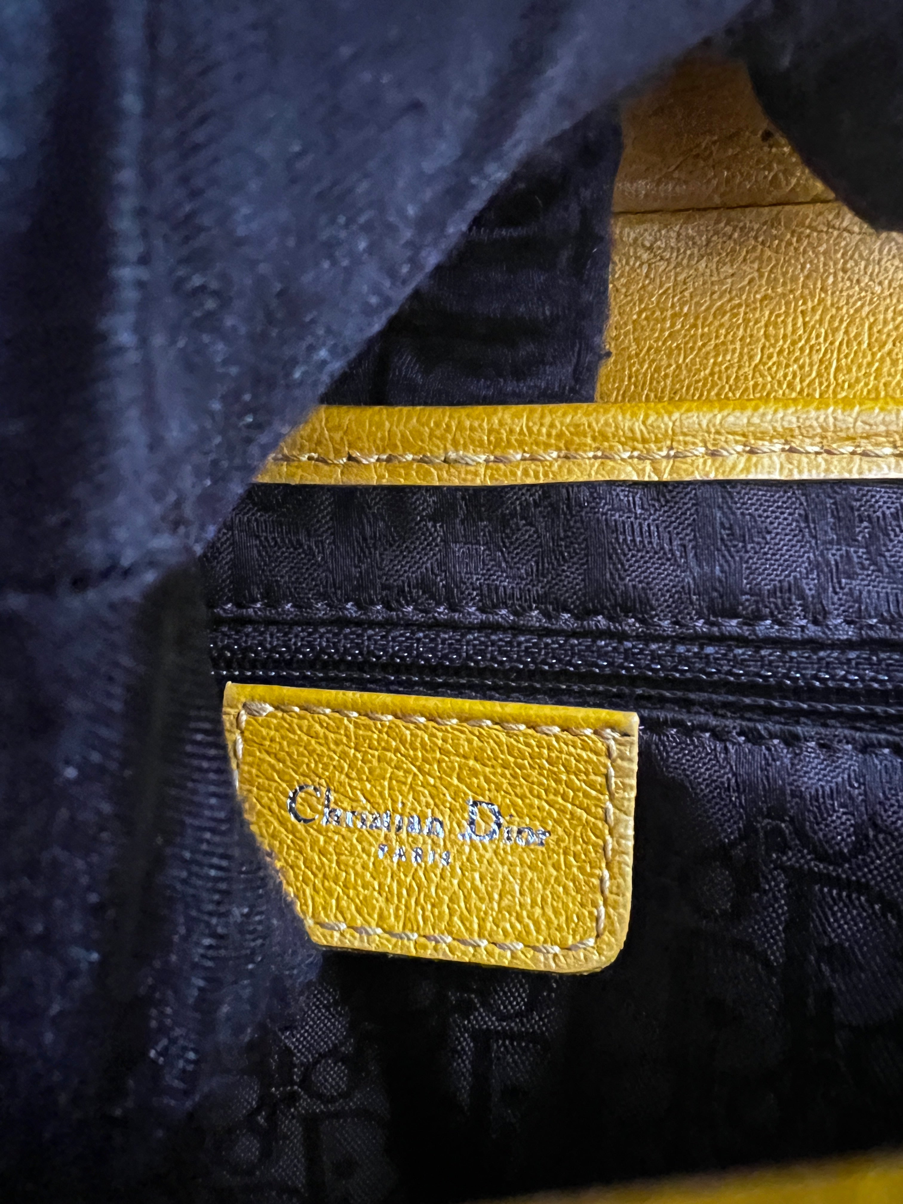 Dior Mustard Leather Saddle Bag for Women | Luxury Designer Handbag | Perfect for Work, Travel & Evening Events
