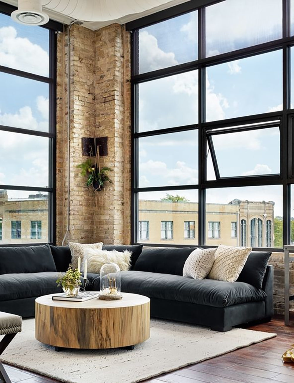 Decima Sectional Sofa - Modern L-Shaped Couch with Reversible Chaise, Soft Fabric Upholstery, Sturdy Wooden Frame - Perfect for Living Room, Family Room, or Home Theater Seating
