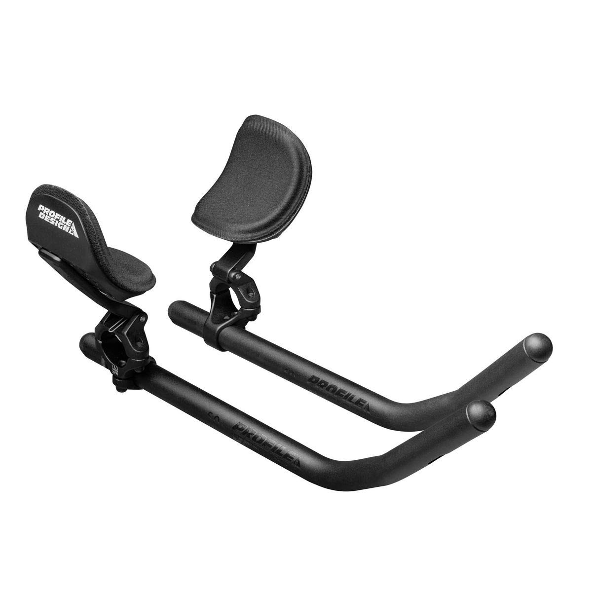 Profile Design Flip/Ergo/50a Aerobar - Lightweight Adjustable Triathlon Handlebar for Road Bikes (Black, One Size) - Perfect for Time Trials, Triathlons & Long-Distance Cycling