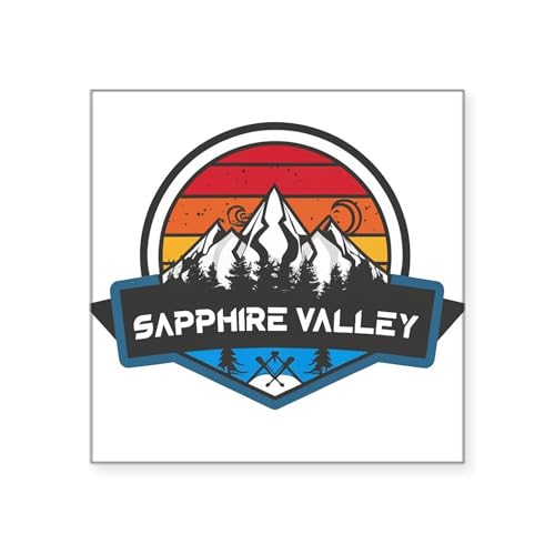 White - Sapphire Valley Sapphire North Carolina Sticker