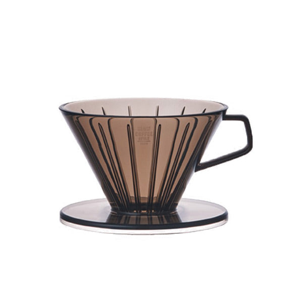 Kinto Slow Coffee Brewer - Clear Grey Dripper for Pour Over Coffee | Perfect for Home Brewing, Specialty Coffee & Gift Ideas
