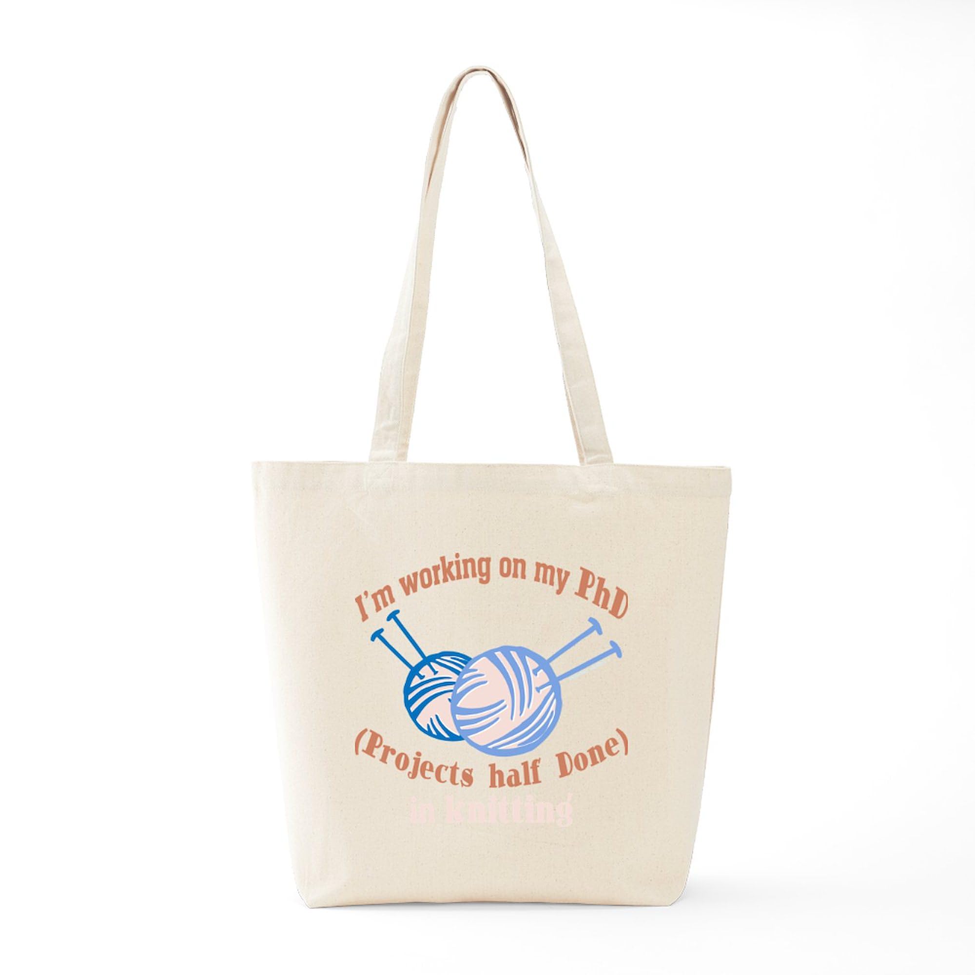PhD Student Tote Bag - Natural Canvas Reusable Shopping Bag for Work, School & Groceries | Eco-Friendly & Durable for Everyday Use