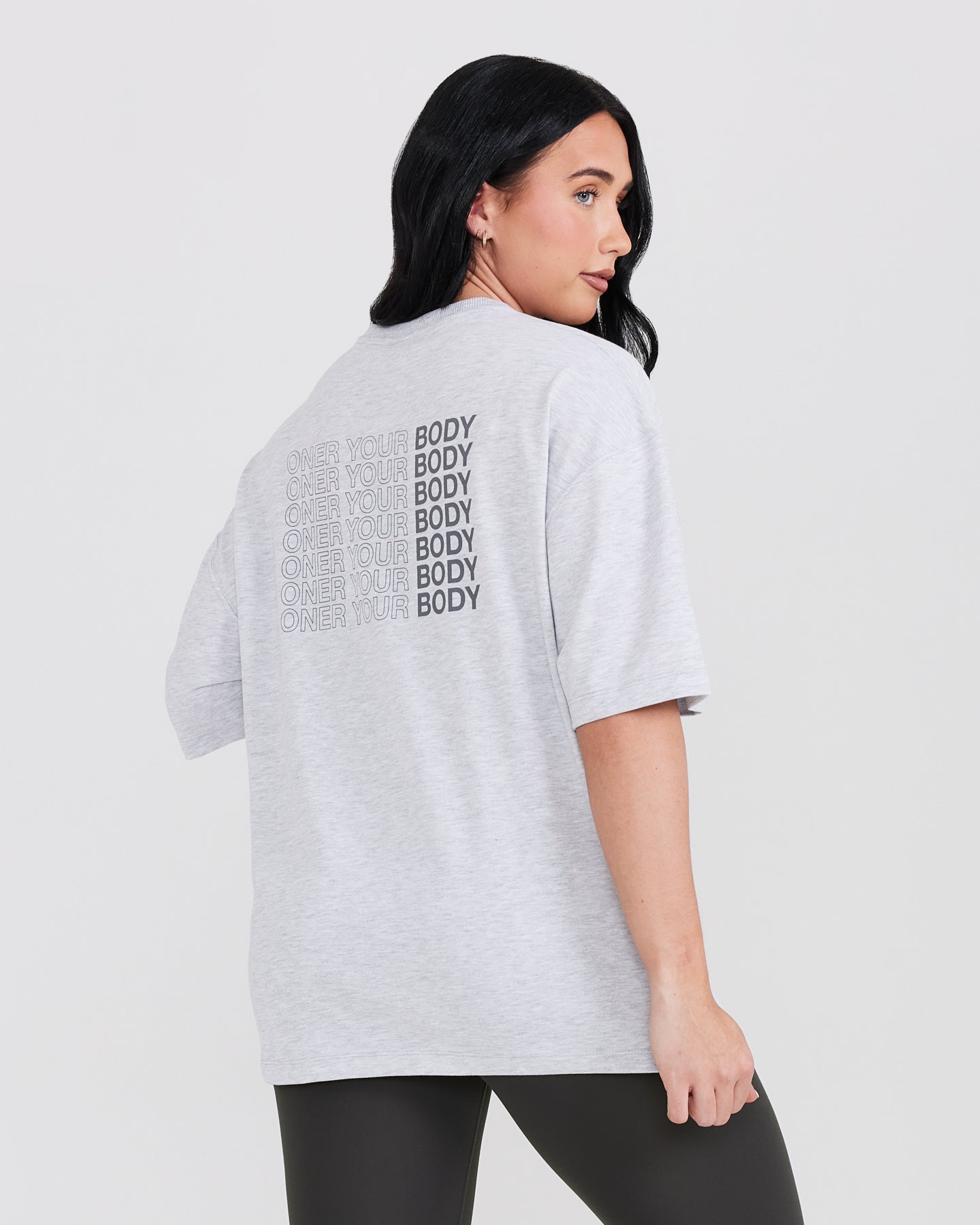 OYB Graphic Unisex T-Shirt | Light Grey Marl Cotton Tee for Men & Women | Casual Streetwear & Everyday Wear