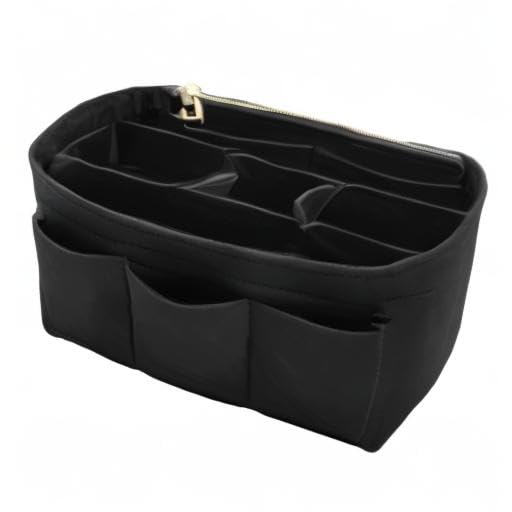 Premium Felt Purse Insert Organizer for Louis Vuitton Speedy & Neverfull Bags - Handbag Organizer with Multiple Pockets for Wallet, Phone & Cosmetics - Perfect for Travel, Work & Daily Use