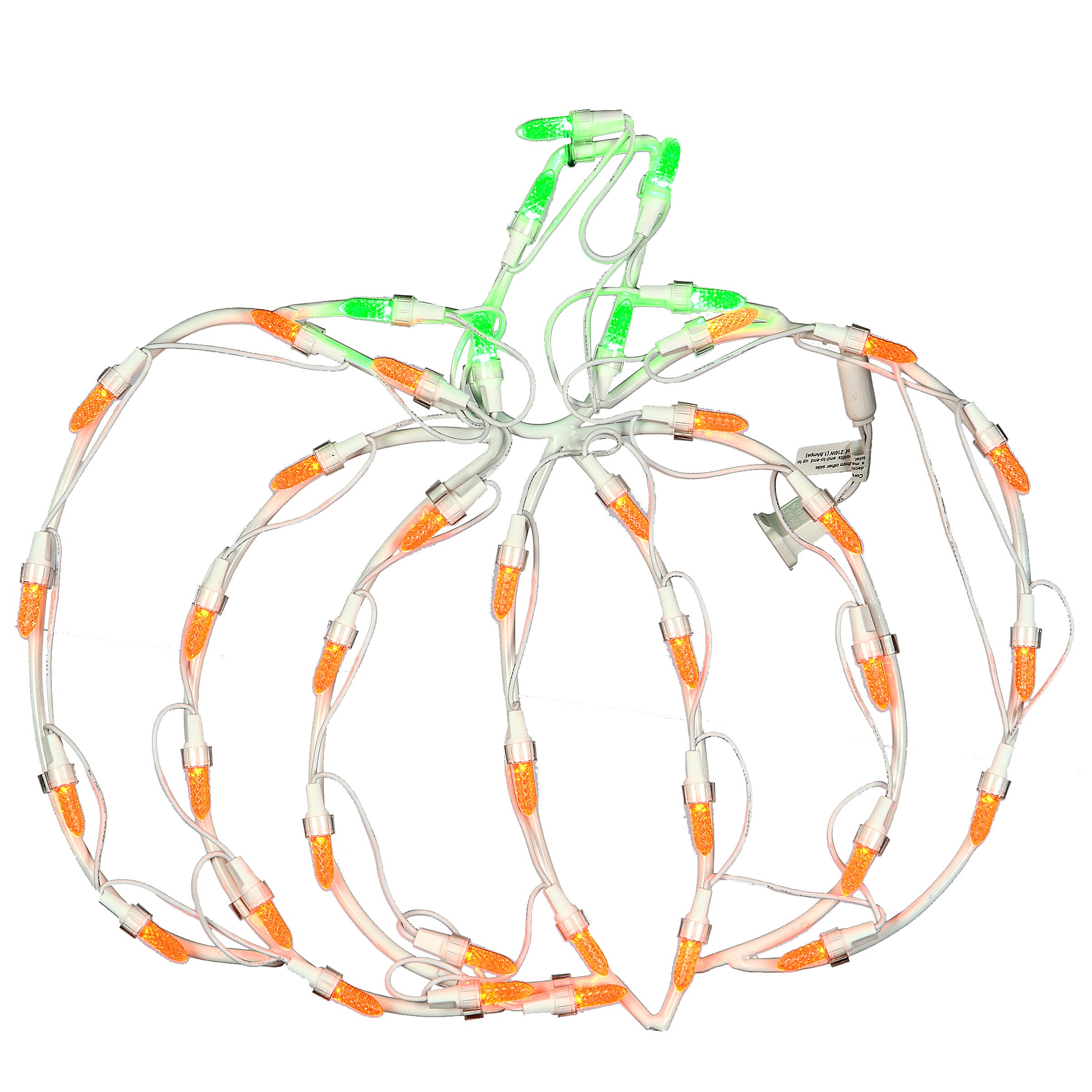 14 Inch LED Halloween Pumpkin Lighted Sign - Spooky Outdoor/Indoor Decor for Porch, Yard, and Party Decoration