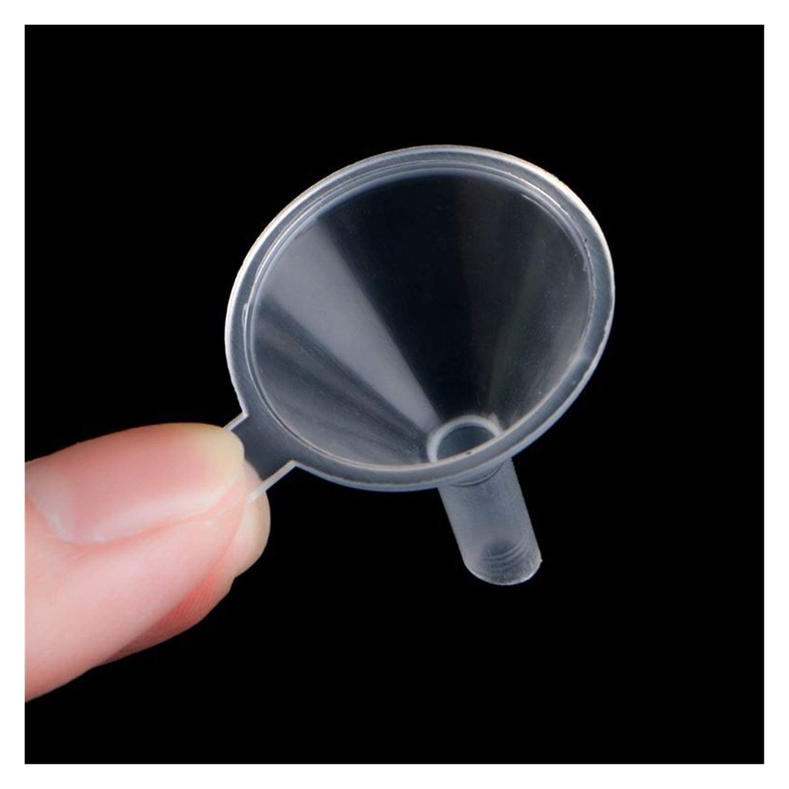 10Pcs Plastic Small Funnels for Perfume, Essential Oil & Liquid Transfer - Science Lab, DIY Bottle Filling & Packing Tool - Perfect for Home, Lab & Craft Projects