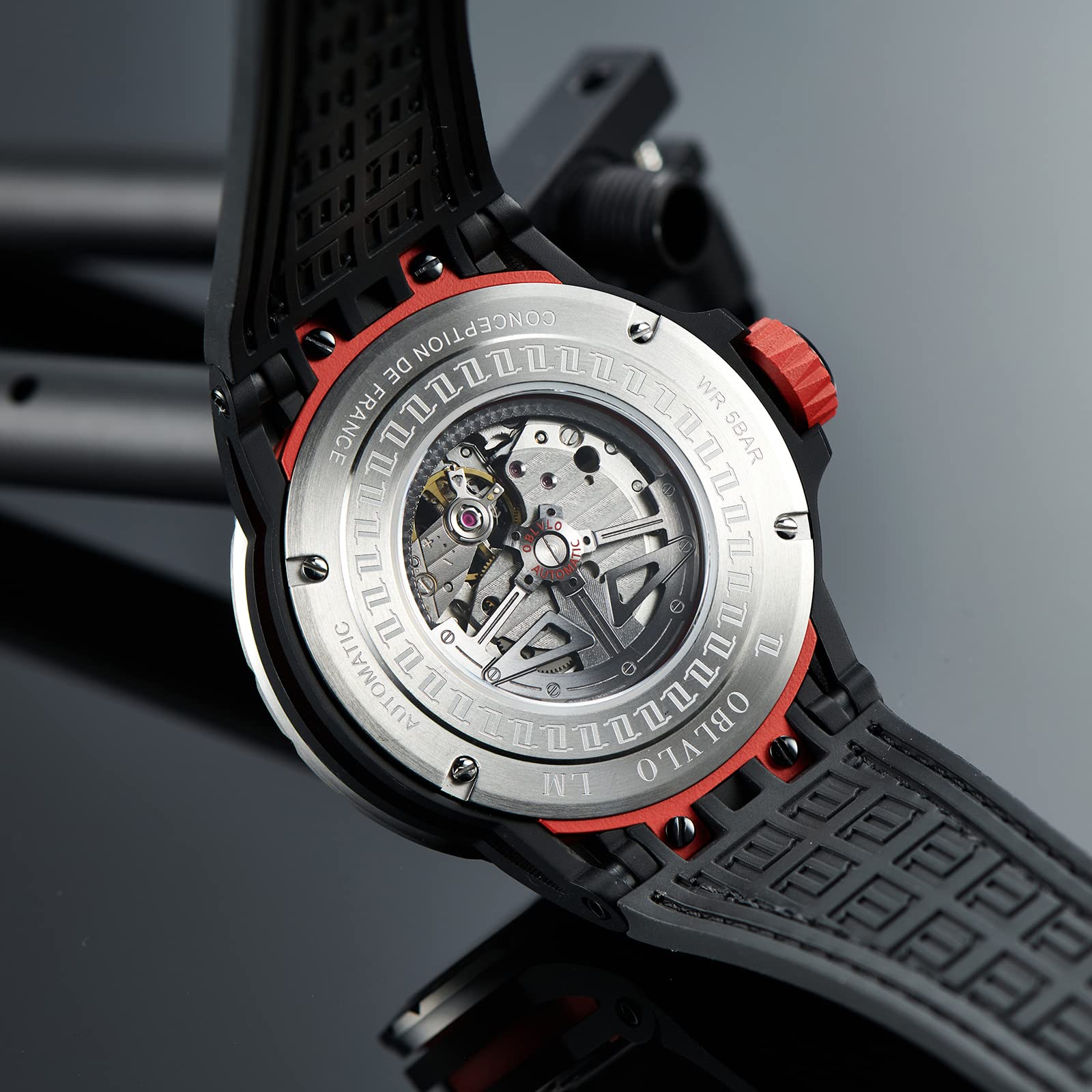 Luxury Automatic Skeleton Dial Steel Watch for Men - Top Brand Designer Wristwatch with Genuine Leather Strap - Perfect for Business, Formal Events & Everyday Wear