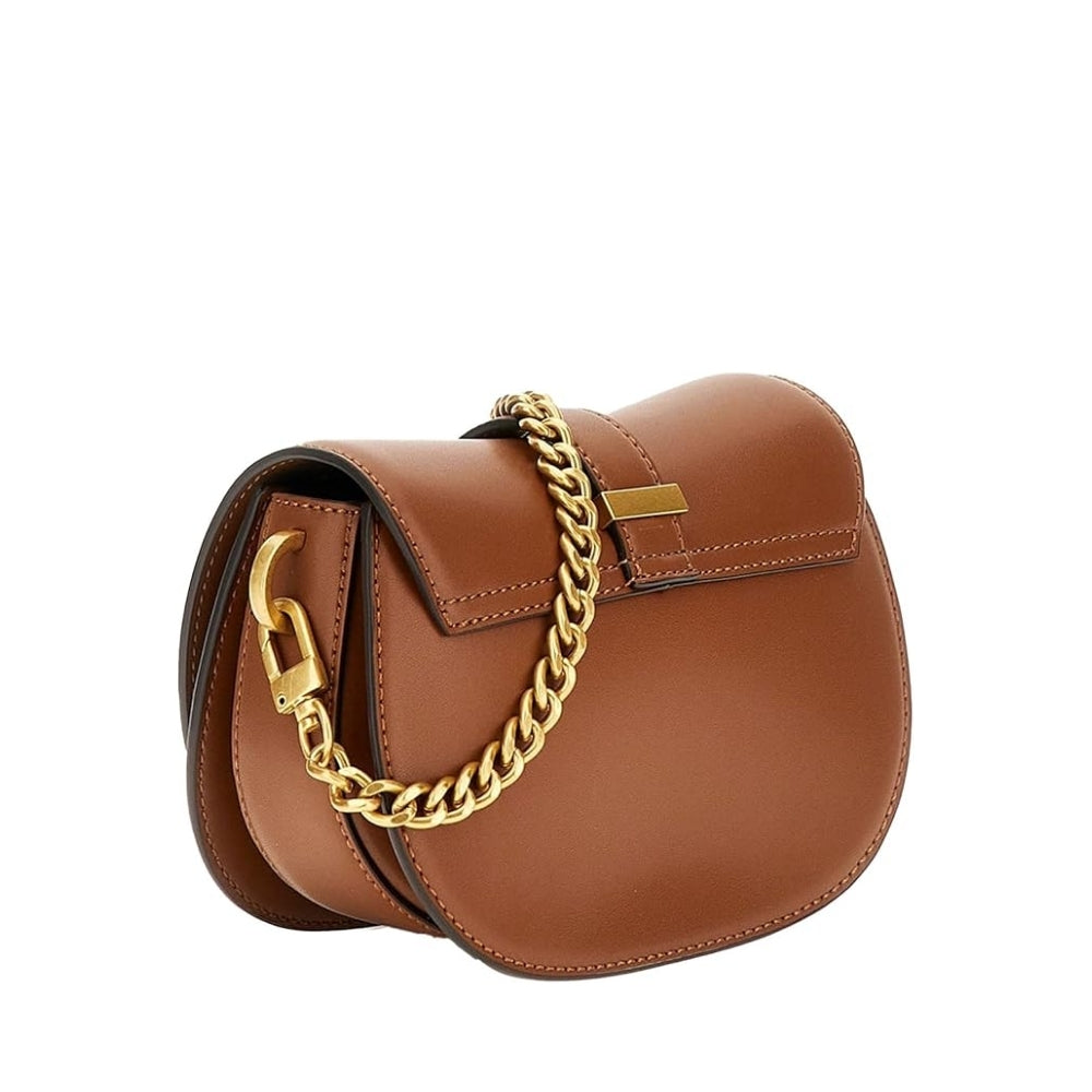 Stylish Brown Kuba Mini Crossbody Flap Bag for Women - Fashionable Leather Shoulder Purse for Daily Use, Travel & Date Night
