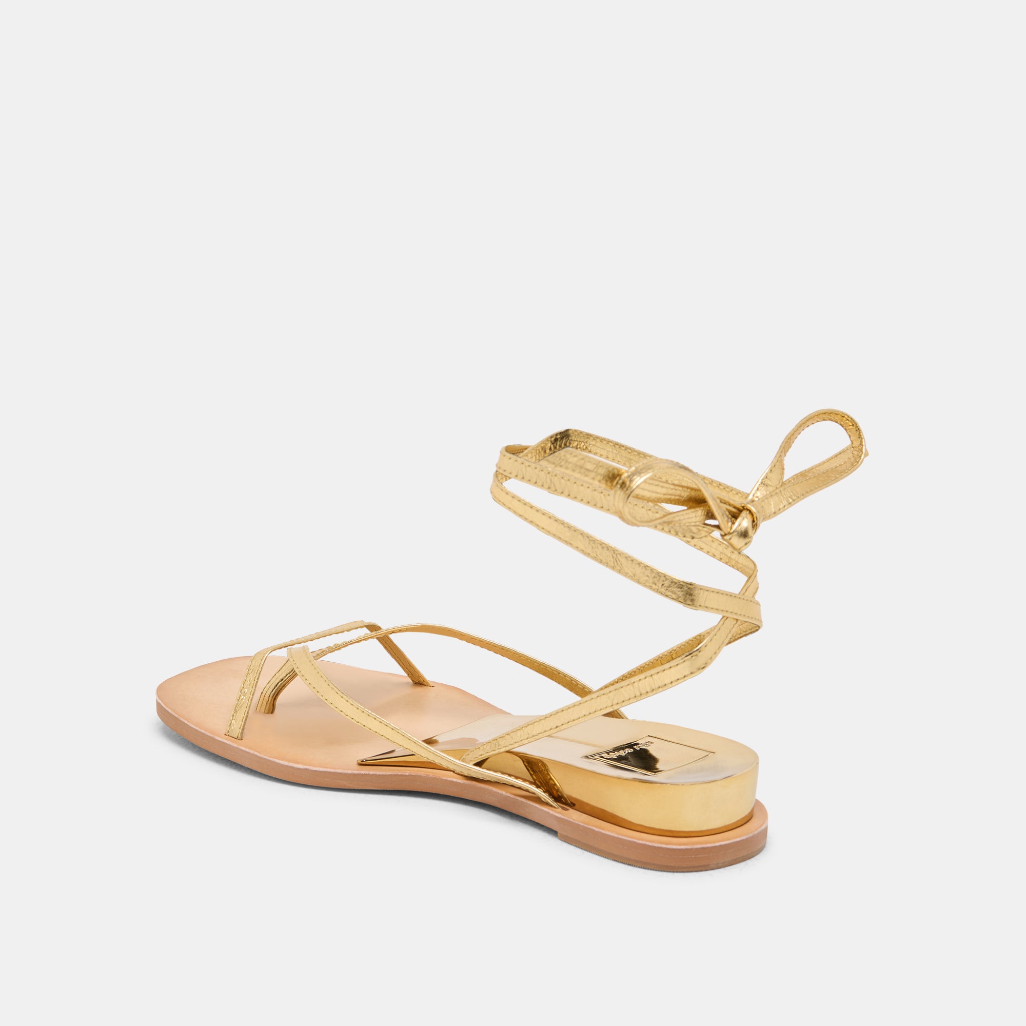 RUDIE Women's Metallic Leather Sandals in Dark Gold - Comfortable & Stylish for Summer, Beach, and Casual Outings
