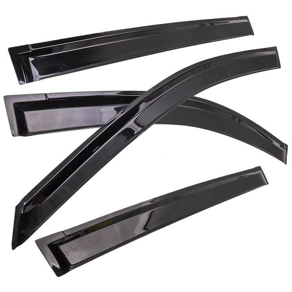 2007-2017 Jeep Compass Car Window Visor Vent Shade Deflector - Sun & Rain Guards for UV Protection & Weather Resistance - Perfect for Road Trips & Outdoor Adventures