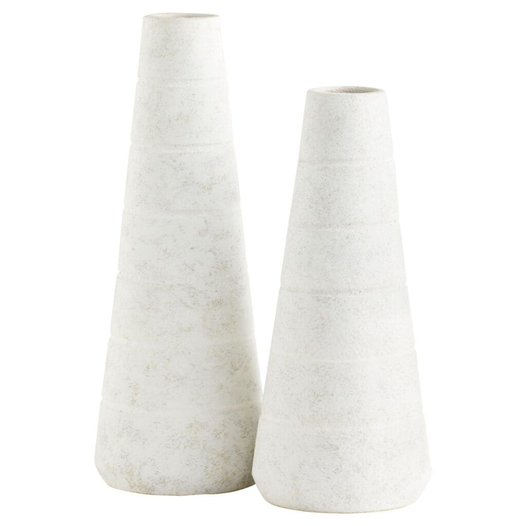 Cyan Design 11581 Thera Vase - Large White Ceramic Vase for Home Decor, Wedding Centerpiece & Floral Arrangements