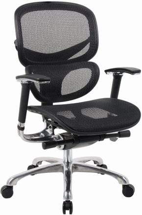 Boss High Back Ergonomic Mesh Office Chair with Adjustable Lumbar Support - Black [B6888 BK] for Home Office, Gaming & Workspace Comfort