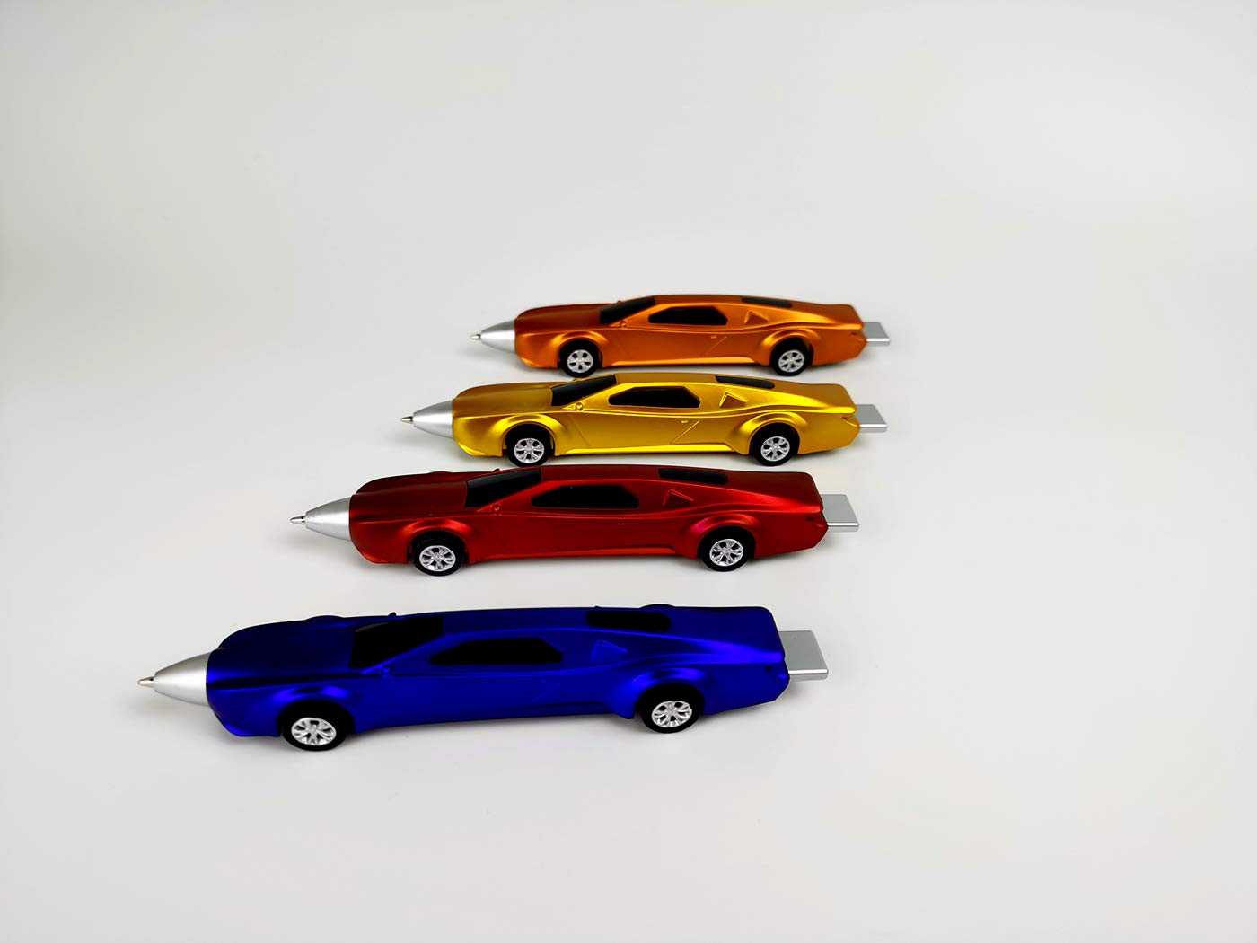 4PCS Sports Car Ballpoint Pens - Fun Novelty Pens for Kids, Cool Racing Car Design, Blue Ink - Perfect for School Supplies, Gifts for Children & Car Enthusiasts | Great for Classroom, Birthday Parties & Office Use