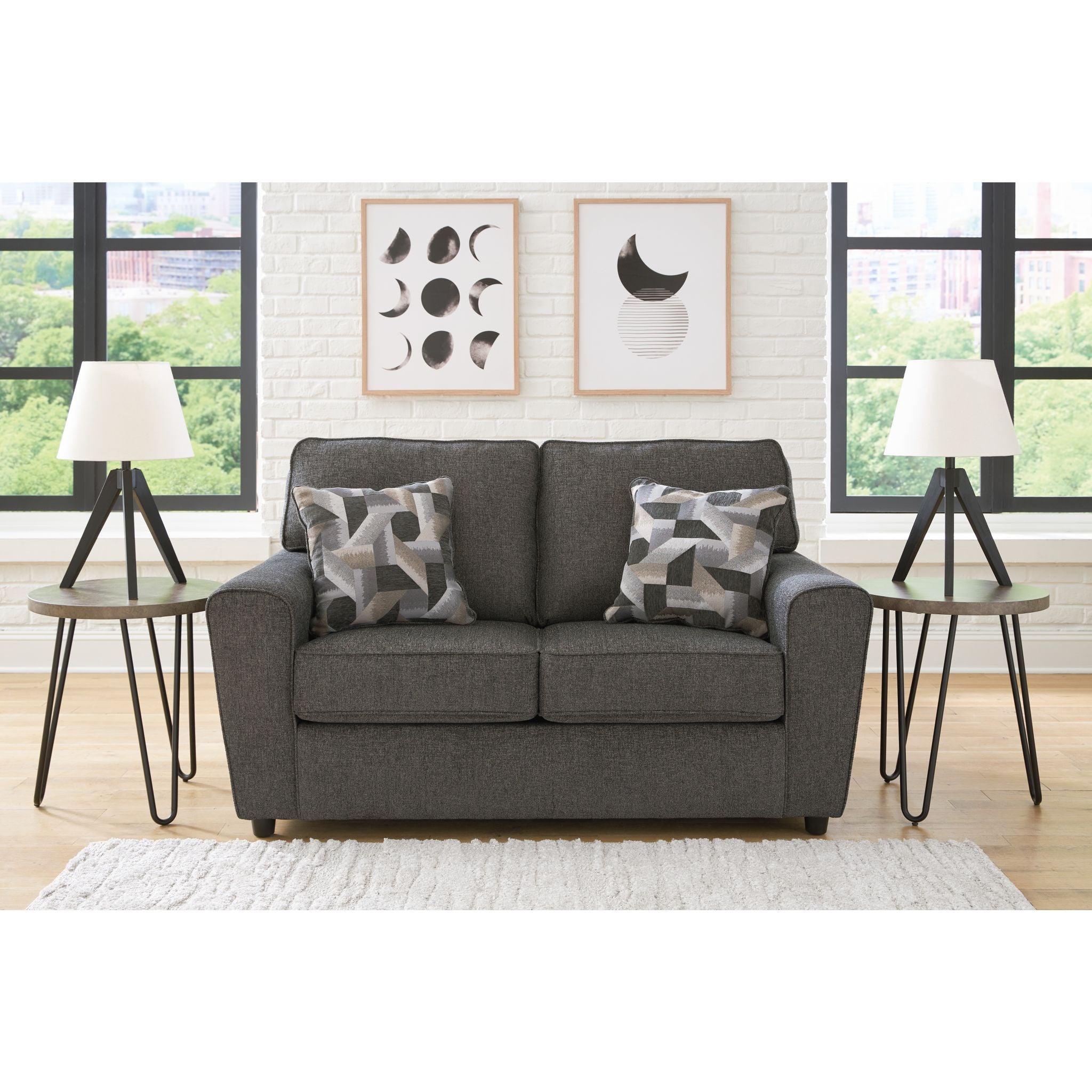 Cascilla Loveseat - Modern Small Sofa for Living Room, Apartment, or Office - Perfect for Relaxing, Reading, and Entertaining Guests