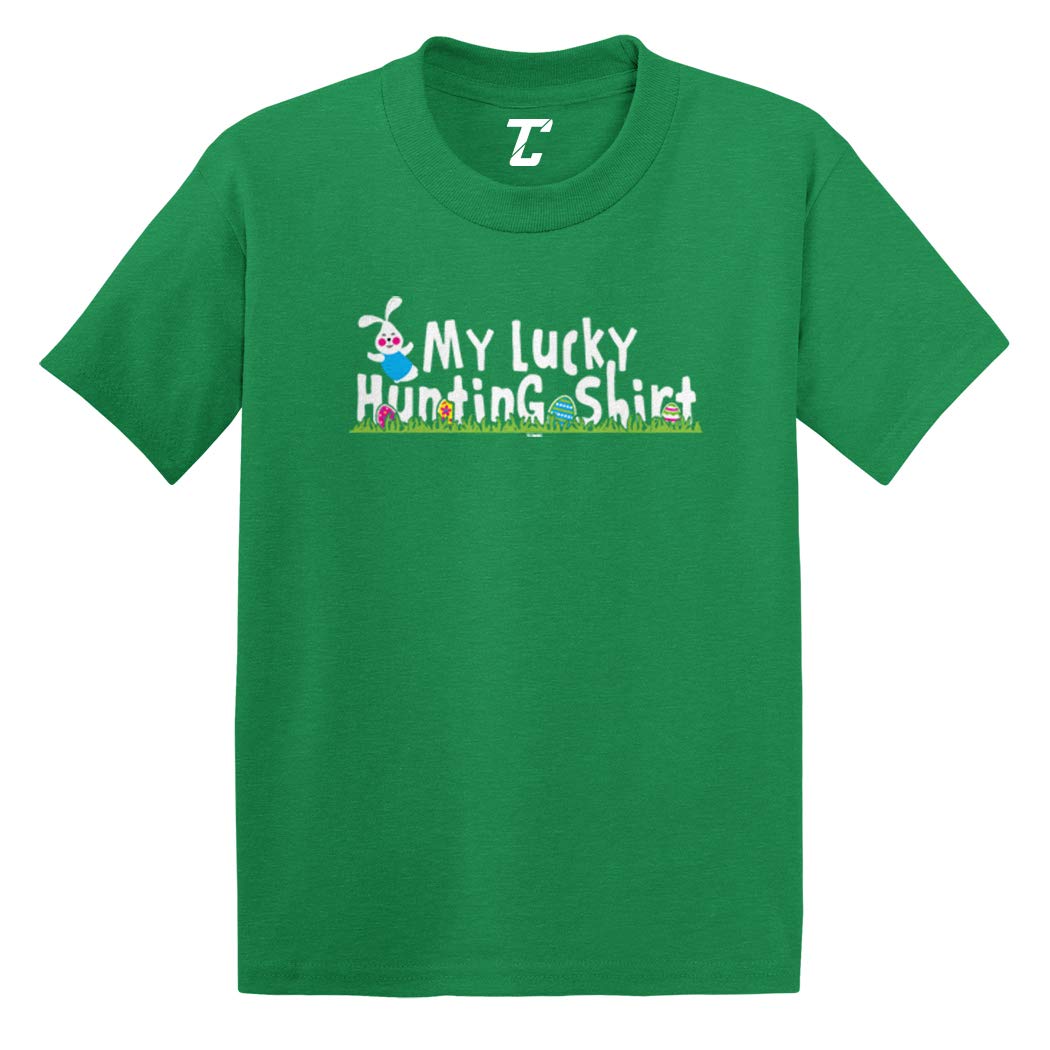 Lucky Hunting Shirt for Babies & Toddlers - Soft Cotton Easter Egg Print T-Shirt for Boys & Girls | Perfect for Easter Egg Hunts, Spring Outings & Family Photos