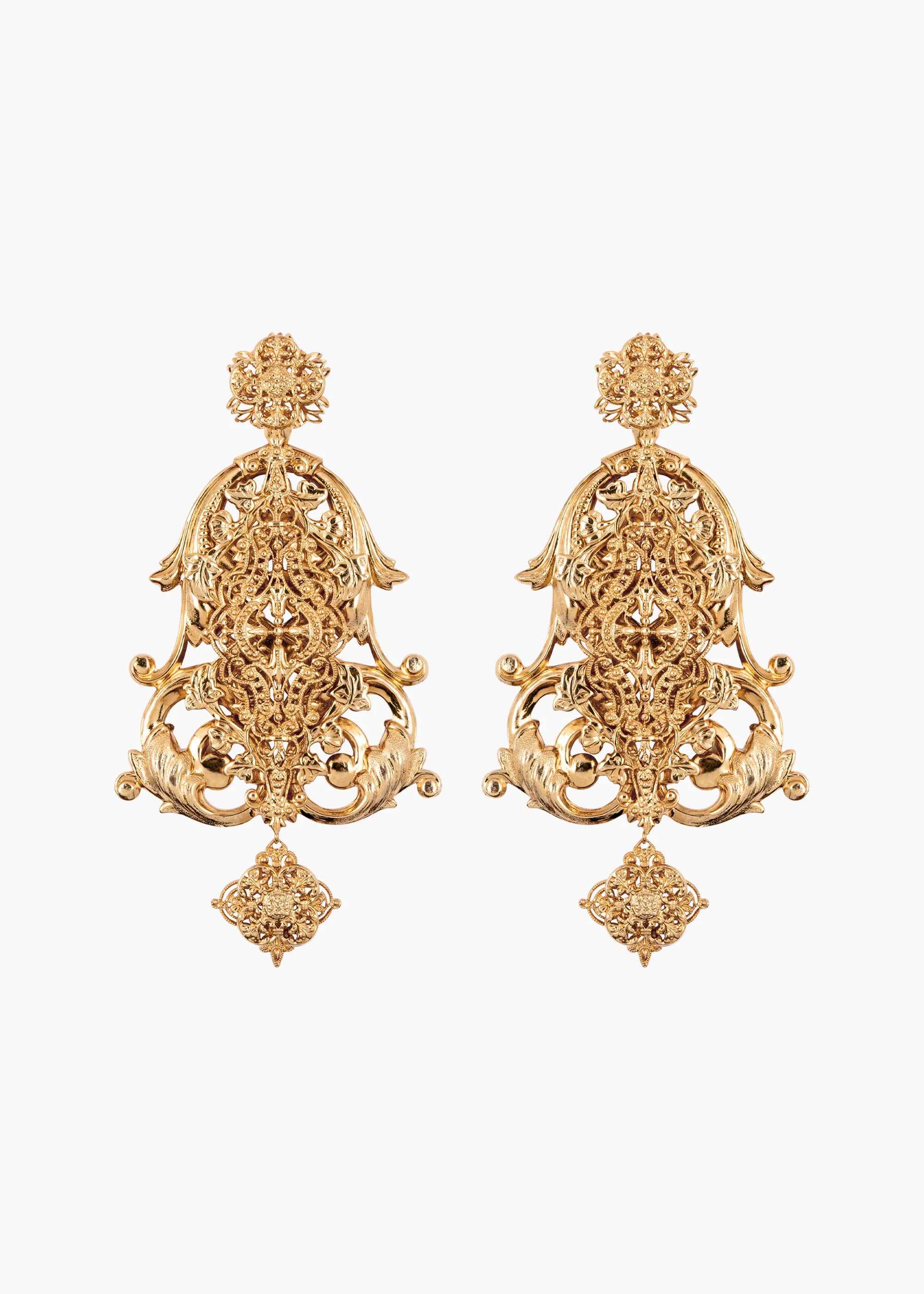 Jennifer Behr x Léanne Ansar Aimée Gold Earrings - Elegant Dangle Earrings for Women, Perfect for Weddings, Parties & Special Occasions
