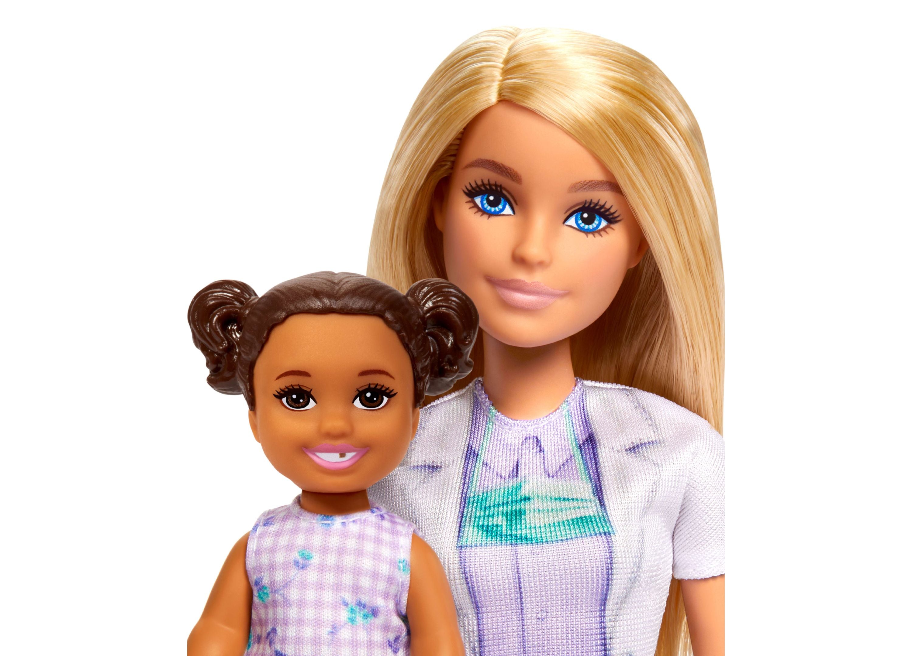 Barbie Dentist Playset with Blonde Doll, Kid Patient & Dental Tools - Fun Pretend Play for Kids' Dental Health Education
