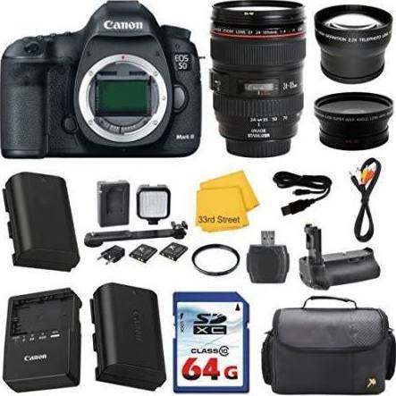 Canon EOS 5D Mark IV 30.4MP Full Frame DSLR Camera with EF 24-105mm f/4L IS II USM Lens Kit - Professional Photography for Wedding, Portrait & Travel