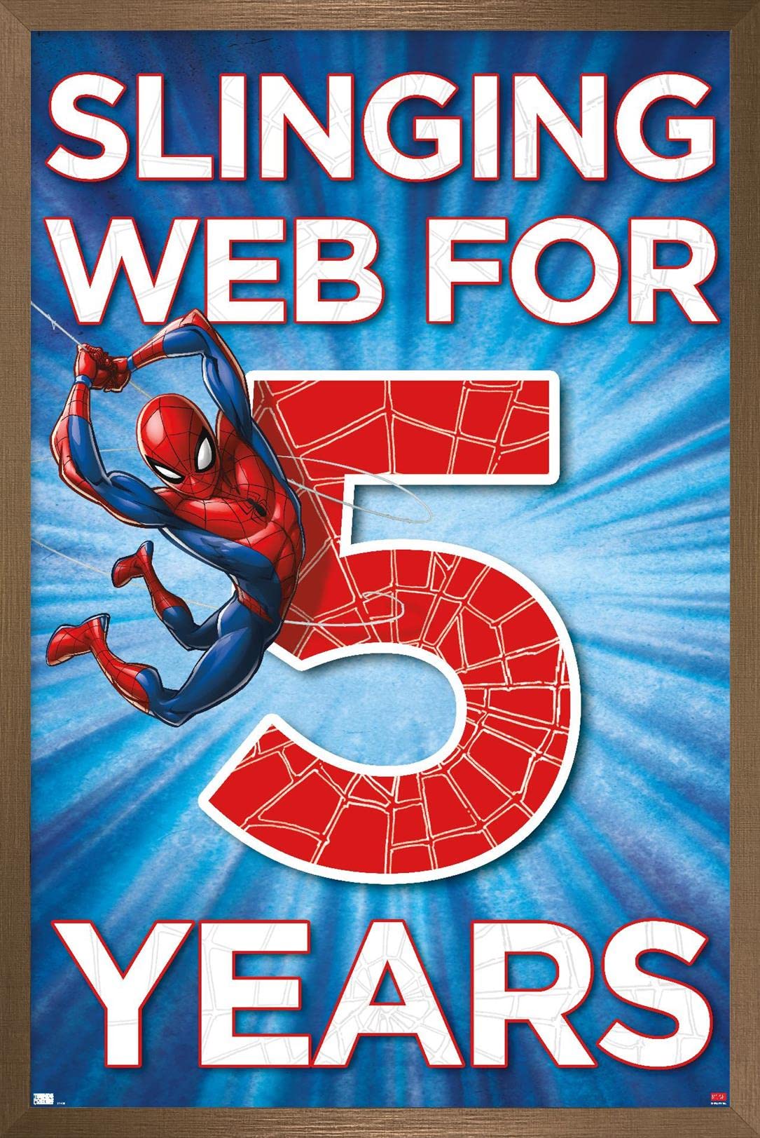 Marvel Spider-Man Happy 5th Birthday Wall Poster - 34