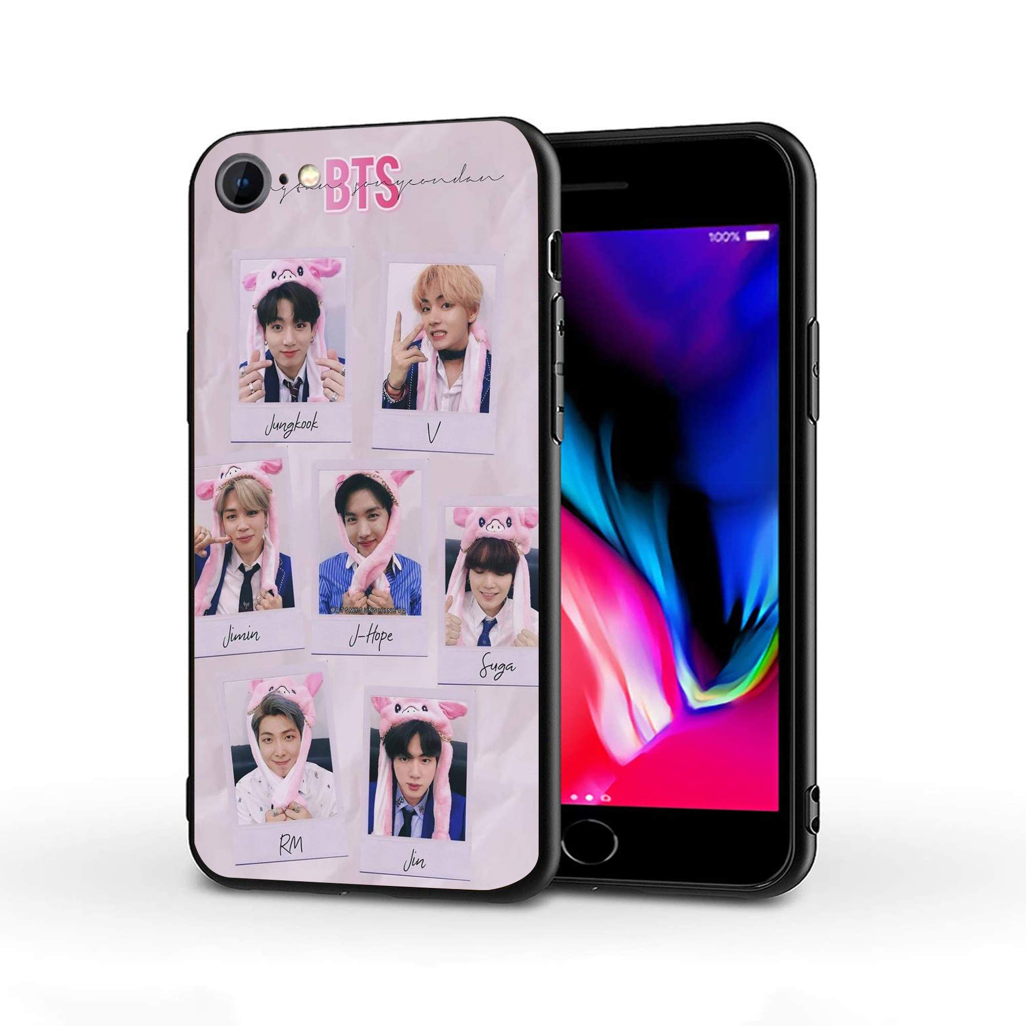 BTS-6 Shockproof TPU Phone Case for iPhone 7/8/SE - Slim Protective Cover with Anti-Scratch Design | Perfect for Daily Use, Travel & Outdoor Activities