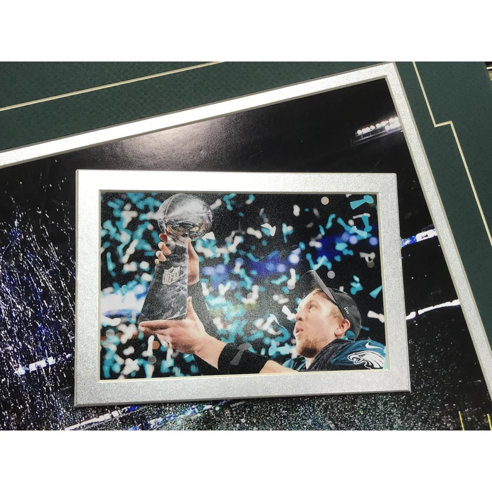 Philadelphia Eagles Super Bowl Champions Authentic Confetti Framed 16x20 Collage - Perfect for Eagles Fans, Sports Memorabilia Collectors & Man Cave Decor