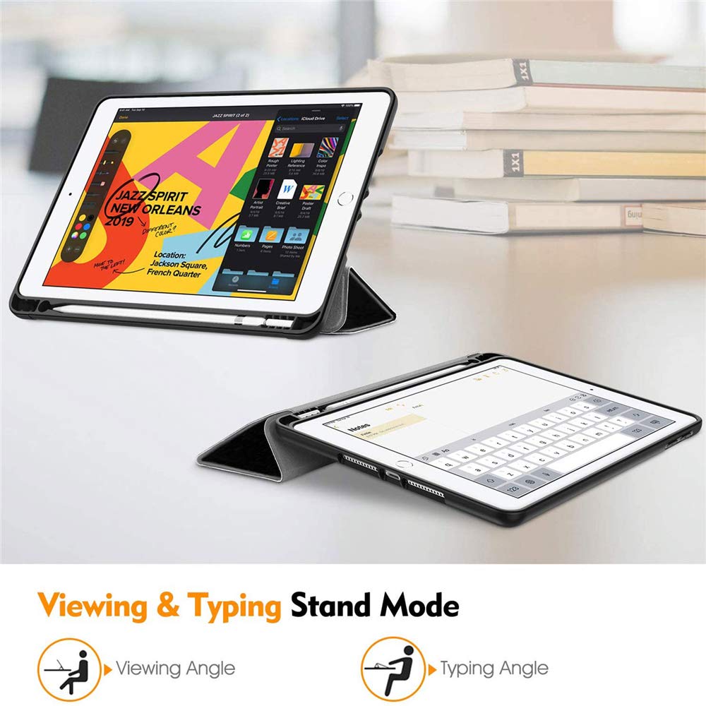 Shockproof iPad 9th/8th/7th Generation Case with Pencil Holder - Compatible with iPad 10.2