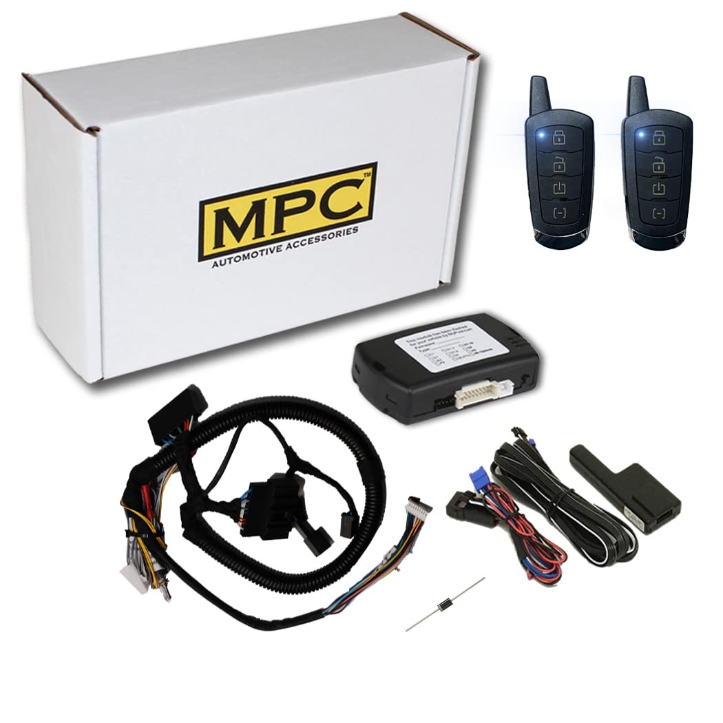 MPC 4-Button Remote Car Starter for 2011-2013 Lincoln MKX | Extended Range up to 3000 ft | Includes 2 Remotes & T-Harness | Preloaded Firmware | US Tech Support | Perfect for Cold Weather & Secure Remote Start