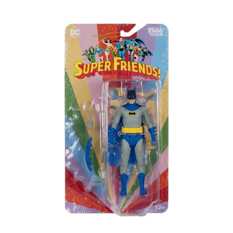 DC Comics Super Friends Retro Batman Action Figure - 6-Inch Collectible Toy for Kids & Adults - Perfect for Display, Gifts, and Superhero Play Scenes