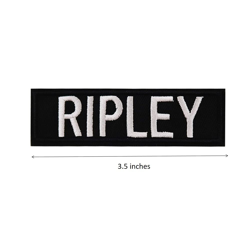 USCSS Nostromo Crew Ripley Halloween Costume Patches - Embroidered Iron-On Alien Movie Patch Set for Cosplay, Jackets & DIY Crafts
