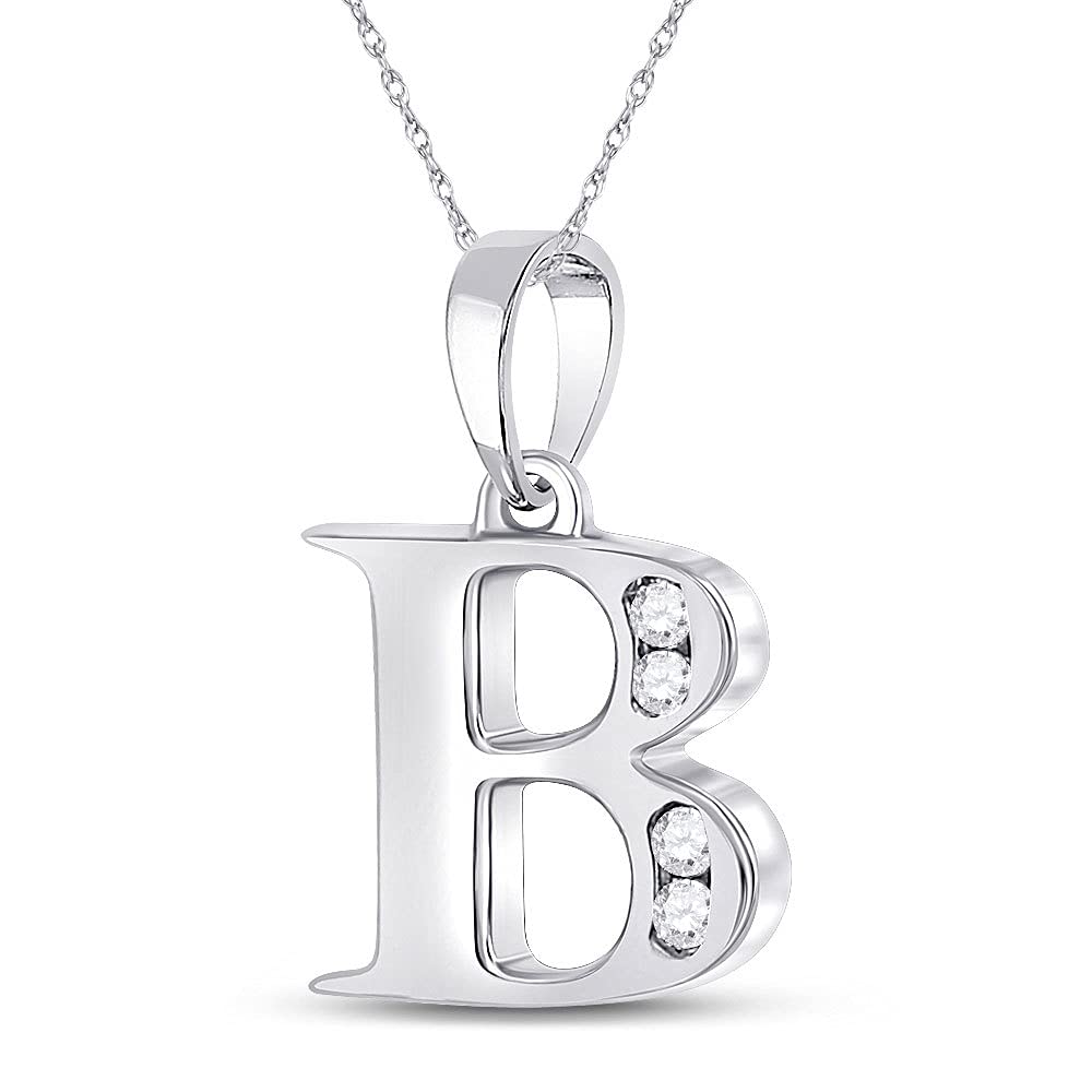 10K White Gold Women's Round Diamond 