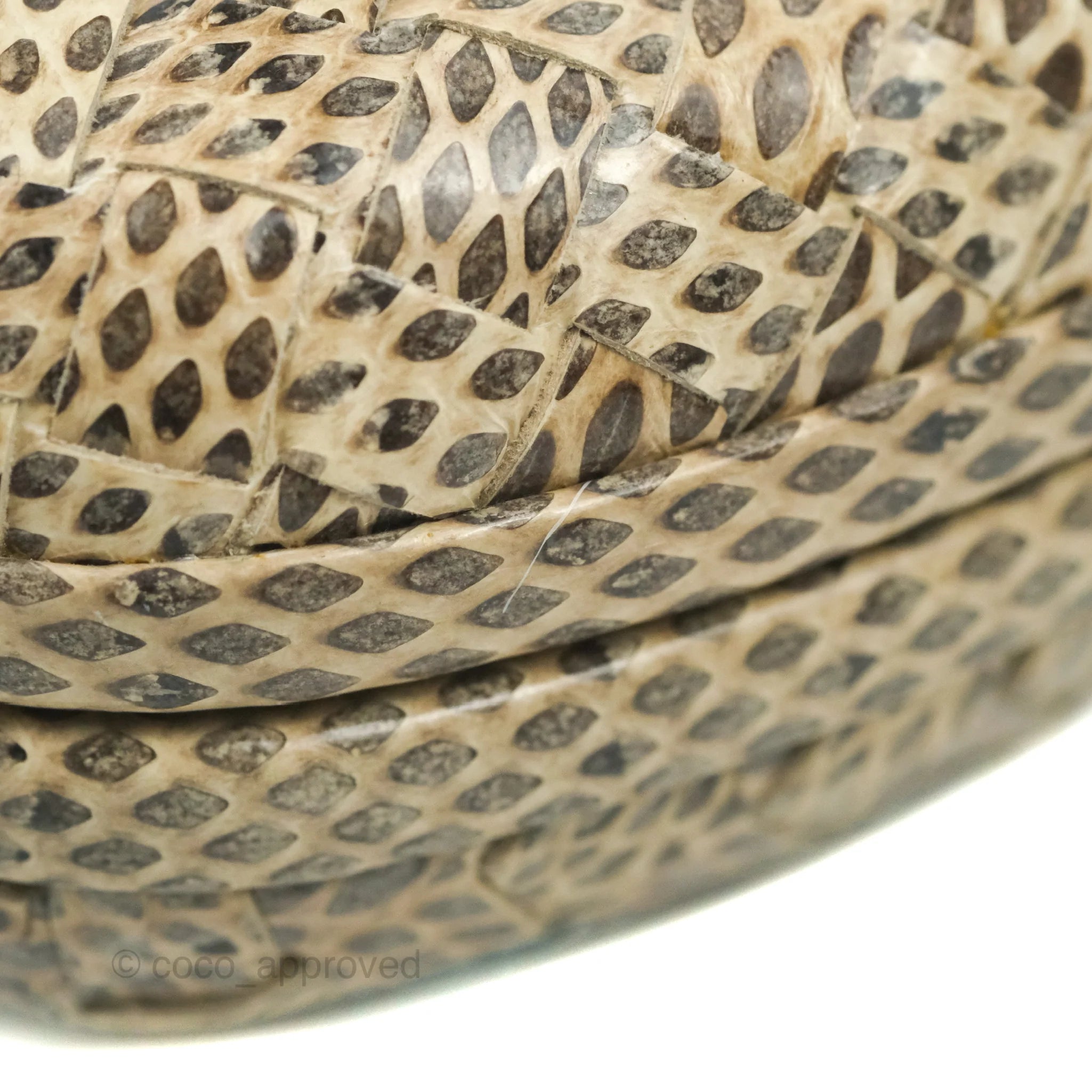 Bottega Veneta Ayers Intreccio Stretch Knot Clutch Python Leather Handbag - Luxury Designer Clutch for Evening Parties & Special Occasions