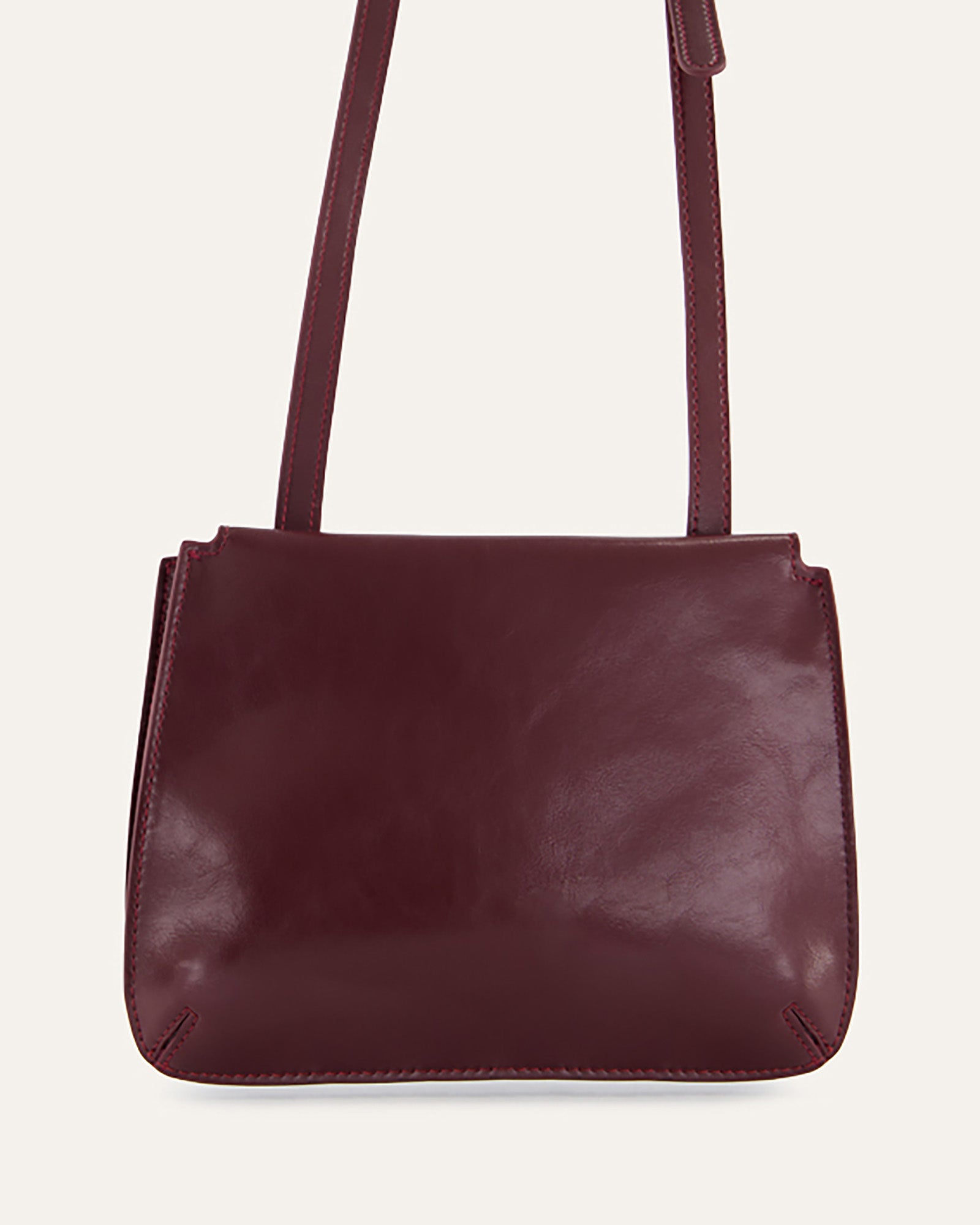 Stylish Amber Crossbody Bag in Merlot Leather - Perfect for Everyday Use, Travel & Shopping